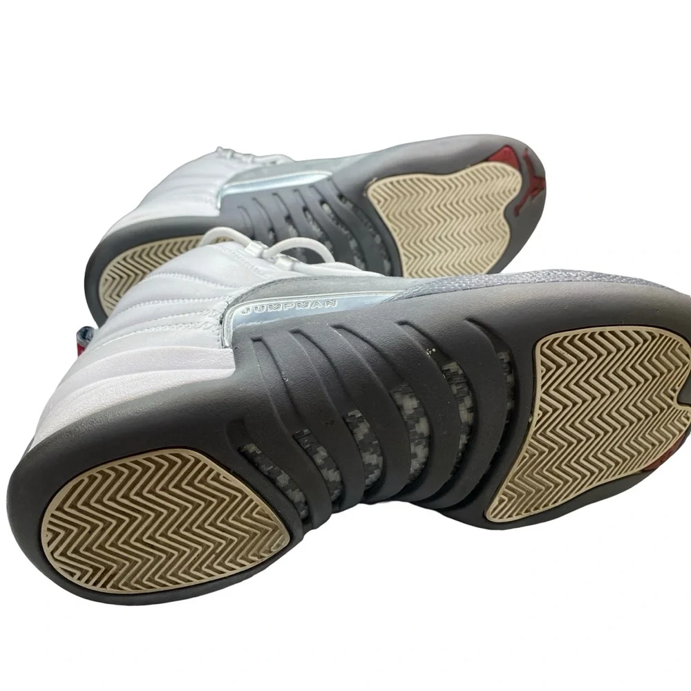 Jordan Men's White and Gray High-Top Sneakers